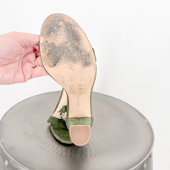 Aldo Green Sandals Sleek Minimalist Design - Picture 4 of 4